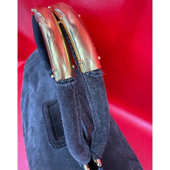 Prada Grafite Scamosciato Jumbo Spacious Brown Suede Shopping Overnight Tote Bag - Picture 13 of 16